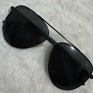 Prada Stylish Vintage Black Aviator Sunglasses